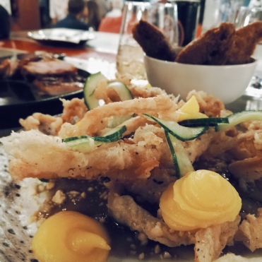 Pork belly tempura